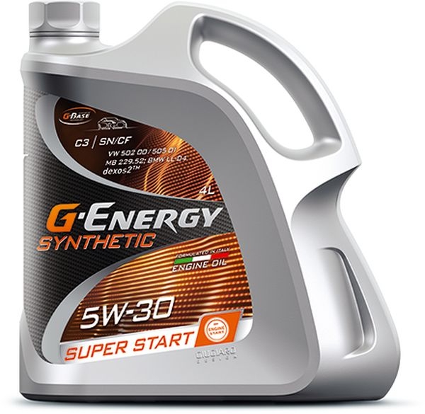м G-ENERGY Synthetic Super Start 5W-30 SP C2/C3 синтетическое 4л 253142400