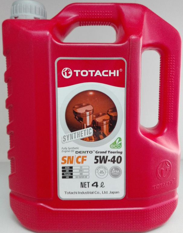 Моторное масло TOTACHI NIRO LV Synthetic 5W40 API SP SN PLUS SN/CF ACEA A3/B4 19804 (4л)