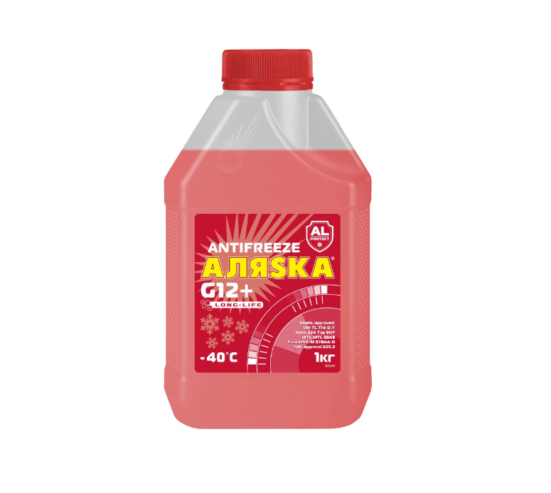 Антифриз Аляска G12+ Long Life красный 1 кг