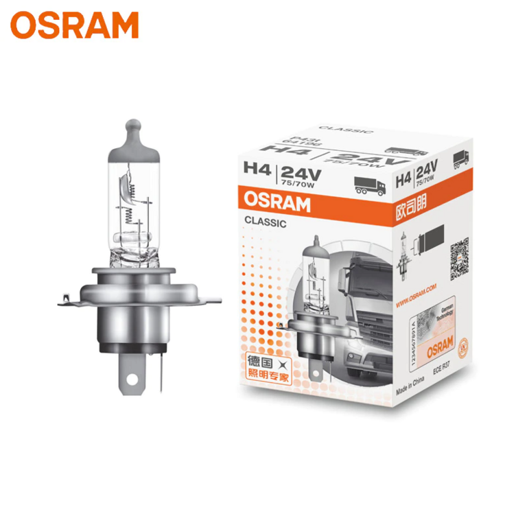Лампа галогенная H4 24V 75/70W OSRAM 64196