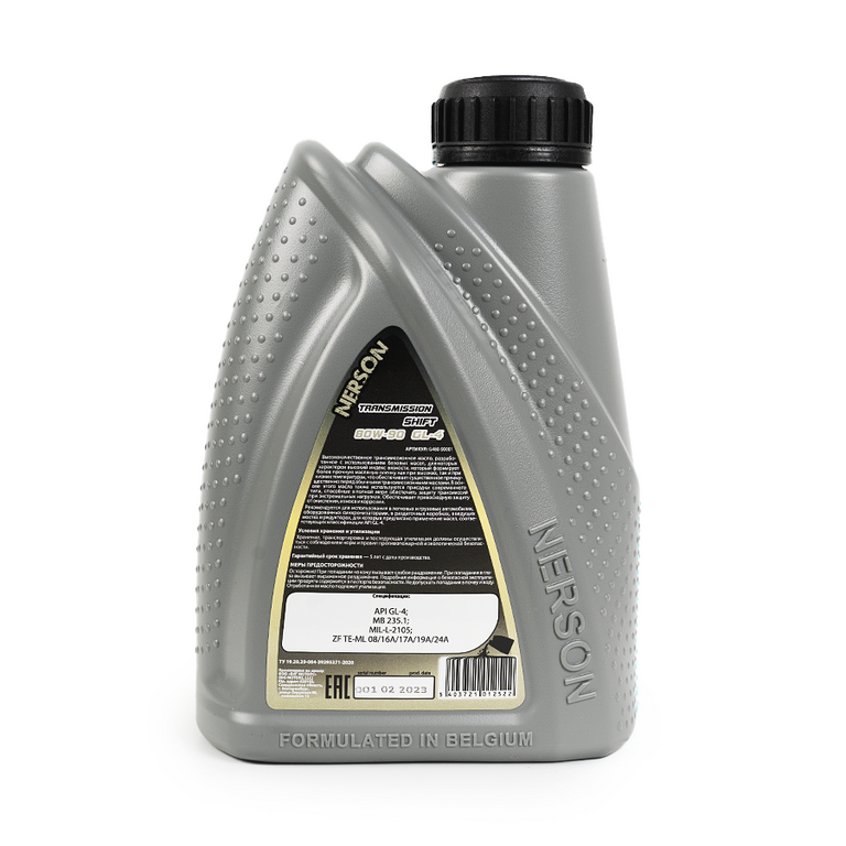 Трансмиссионное масло NERSON OIL G48090001 Transmission Shift GL-4 80W-90 mineral 1л
