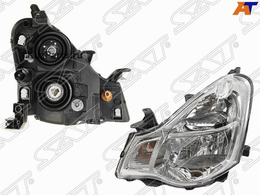 Фара Перед Лев NISSAN ALMERA RUS 12-/ BLUEBIRD SYLPHY 05-12 LH под электрокорректор SAT ST1151119L