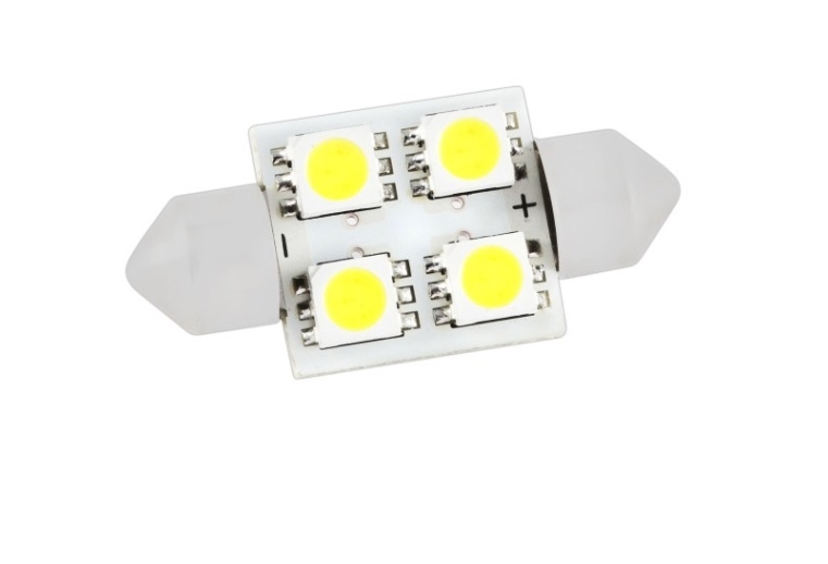 Лампа подсветки светодиодная C5W 12V SKYWAY T11 4SMD