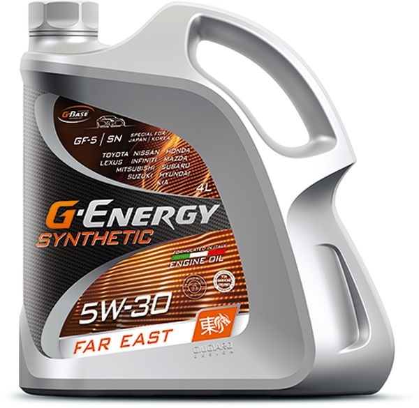 Моторное масло G-ENERGY Synthetic Far East 5W-30 SN синтетическое 4л 253142415