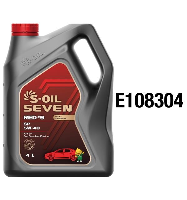 Моторное масло S-OIL SEVEN RED 9 SP 5W40 синтетическое E108304 4 л