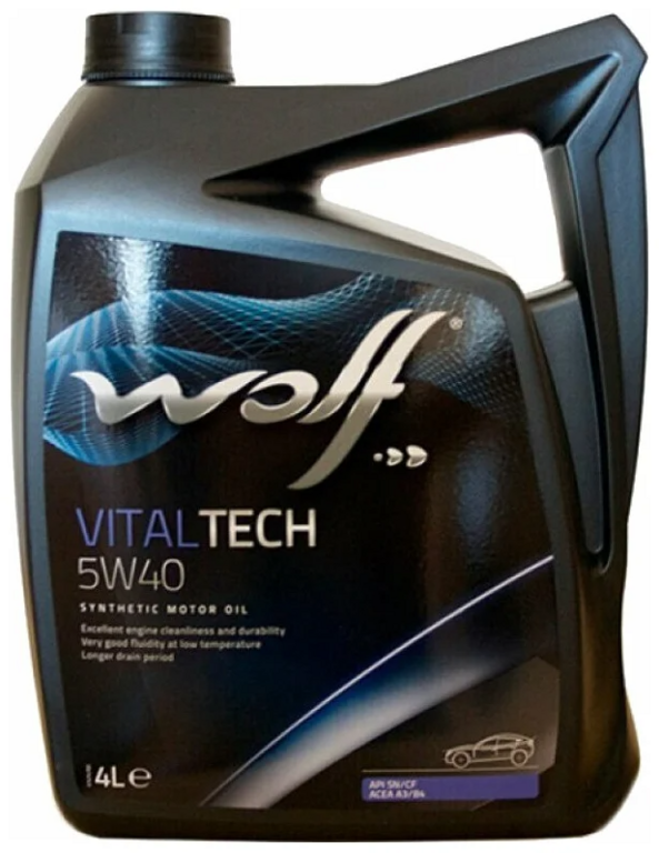 Моторное масло WOLF VITALTECH 5W40 831192 4 л