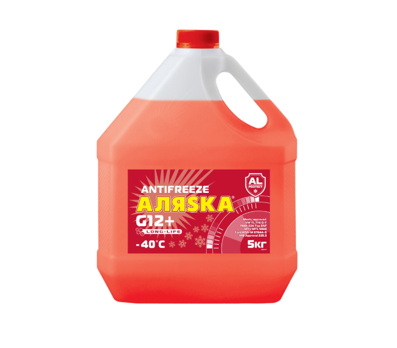 Антифриз Аляска G12+ Long Life красный 5 кг