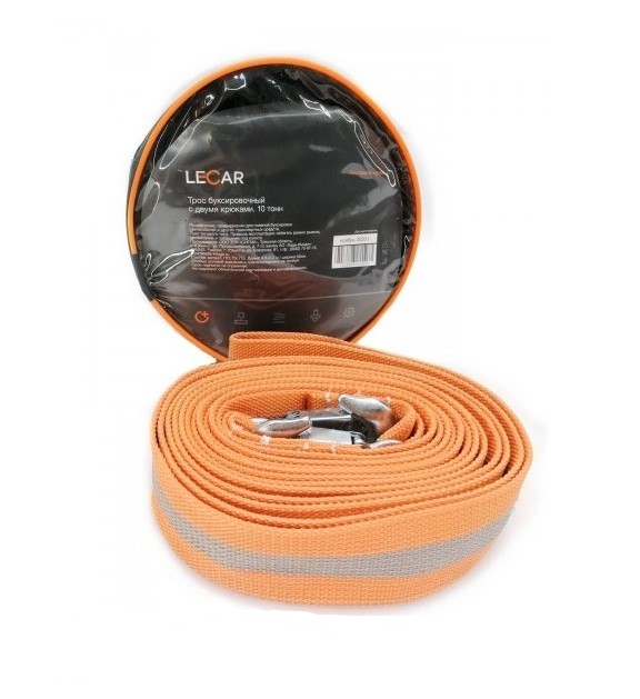 Трос буксировочный ленточный 10 т 5 м Lecar LECAR000050806