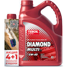 Моторное масло TEBOIL DIAMOND MULTI 5W-40 синтетическое 4л+1л 3455081P