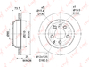 Диск тормозной Зад VAG AUDI Q7 Volkswagen TOUAREG OEM 95535240131 LYNXauto BN1210