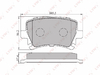 Колодки тормозные дисковые зад Volkswagen PASSAT LYNXauto BD-1204