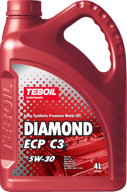 Моторное масло TEBOIL DIAMOND ECP C3 5W-30 синтетическое 4л 3453876