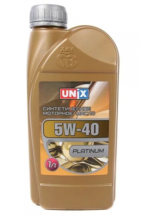 Моторное масло UNIX 4605348 Platinum 5W-40 SN/CF синтетическое 1 л