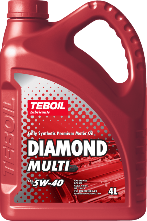 Моторное масло TEBOIL DIAMOND MULTI 5W-40 синтетическое 4л 3455081