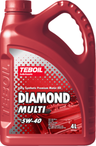 Моторное масло TEBOIL DIAMOND MULTI 5W-40 синтетическое 4л 3455081