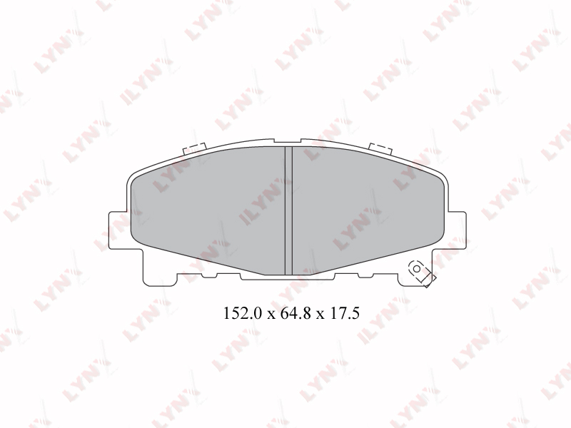Колодки тормозные дисковые | перед | LYNXauto BD-3424