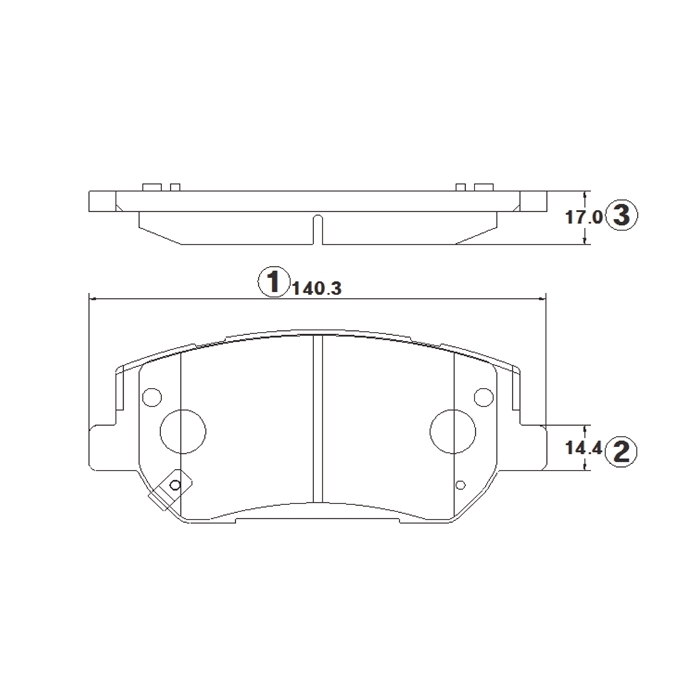 Колодки тормозные дисковые Перед Лев/Прав HYUNDAI Santa Fe CTR GK1406