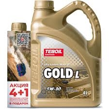 Моторное масло TEBOIL GOLD L 5W-30 синтетическое АКЦИЯ 4+1 3453935P