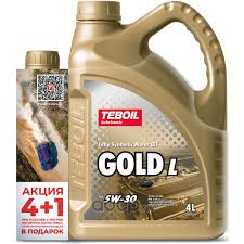 Моторное масло TEBOIL GOLD L 5W-30 синтетическое АКЦИЯ 4+1 3453935P