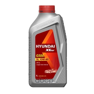 Моторное масло HYUNDAI XTeer Gasoline G500 10W40 SL полусинтетическое 1л 1011044