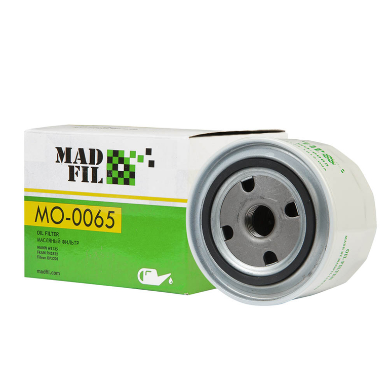 Фильтр масляный MADFIL MO0065 LADA Vesta, X-Ray, Kalina, Priora,Granta, ВАЗ 2105, 2108-21
