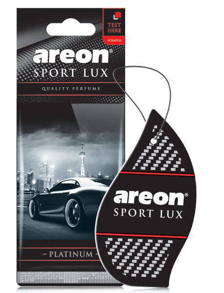 Ароматизатор подвесной Sport Platinum/Спорт Платина AREON LUX картон 7044113P 