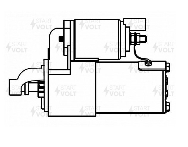 Стартер Hyundai Solaris 14- Creta 16- KIA Rio 14- 1.4 1.6 с 2014 года Z=11 0,9кВт STARTVOLT LST0810