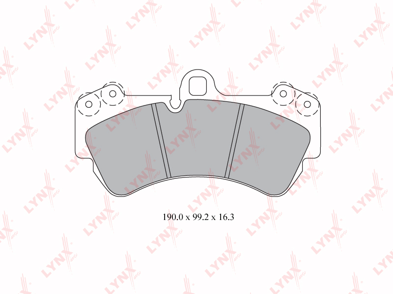 Колодки тормозные дисковые передние LYNXauto BD-8005 OEM 95535193904 PORSCHE CAYENNE VW TOUAREG