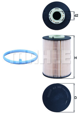 Фильтр топливный Knecht KX 393D