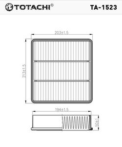 Фильтр воздушный TOTACHI TA1523 LANCER 9