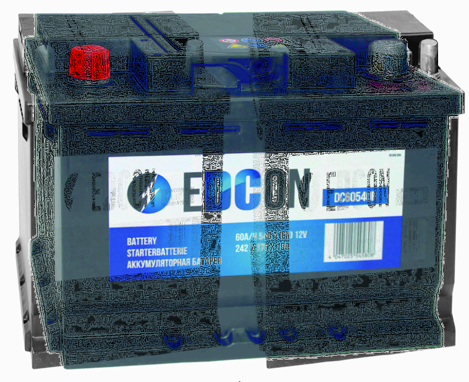 Аккумуляторная батарея EDCON DC60540R1 Евро 60Ah 540A 242/175/175