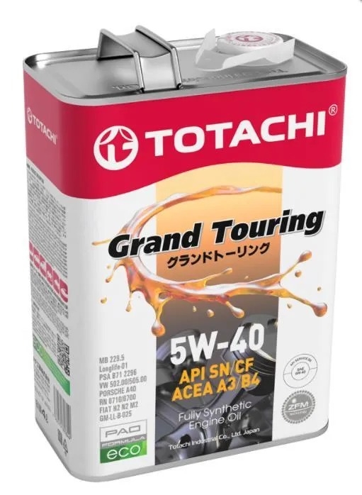 Моторное масло TOTACHI Grand Touring SN/CF 5W40 Синтетика АКЦИЯ 4+1