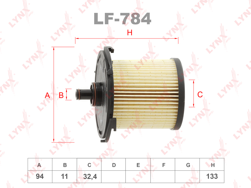 Фильтр топливный LYNXauto LF-784
