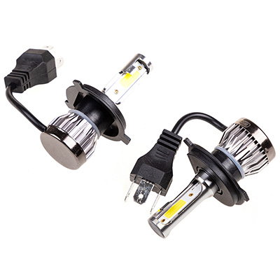 Лампа светодиодная H4 12V/24V 26W 6000К SKYWAY 1500Lm, 1конт, LED 2 шт.