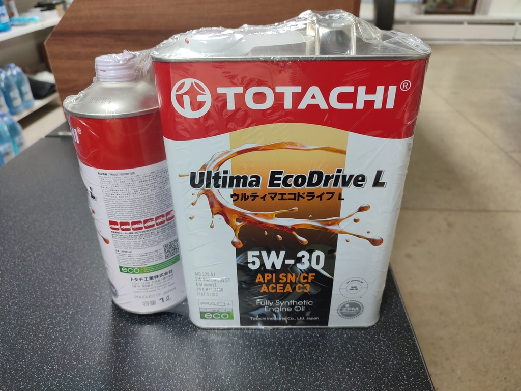 Моторное масло TOTACHI Ultima EcoDrive L SN/CF 5W30 Синтетика 4л+1л