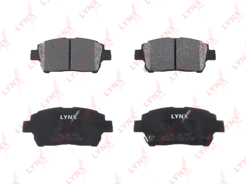 Колодки тормозные дисковые перед LYNXauto BD-7526