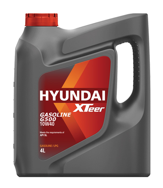 Моторное масло HYUNDAI XTeer Gasoline G500 10W40 SL полусинтетическое 4л 1041044